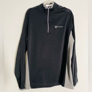 Nike Golf Black and Gray Dri-FIT Pullover size L